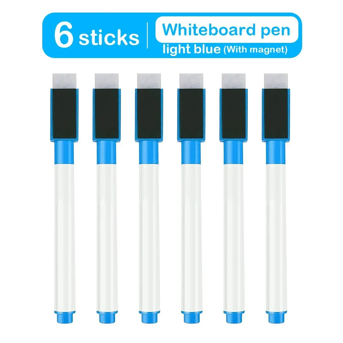 Magnetic Erasable Whiteboard Pen Color Options Blackboard Note Numbering Stationery Office Teaching Supplies for Classroom Use - petguardiansupplies