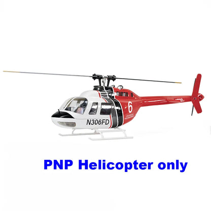 Flywing Bell 206 RC Helicopter V3 6CH GPS Altitude Hold Two Rotor 1:16 RC Scale Helicopter PNP RTF With H1 Flight Control System - petguardiansupplies