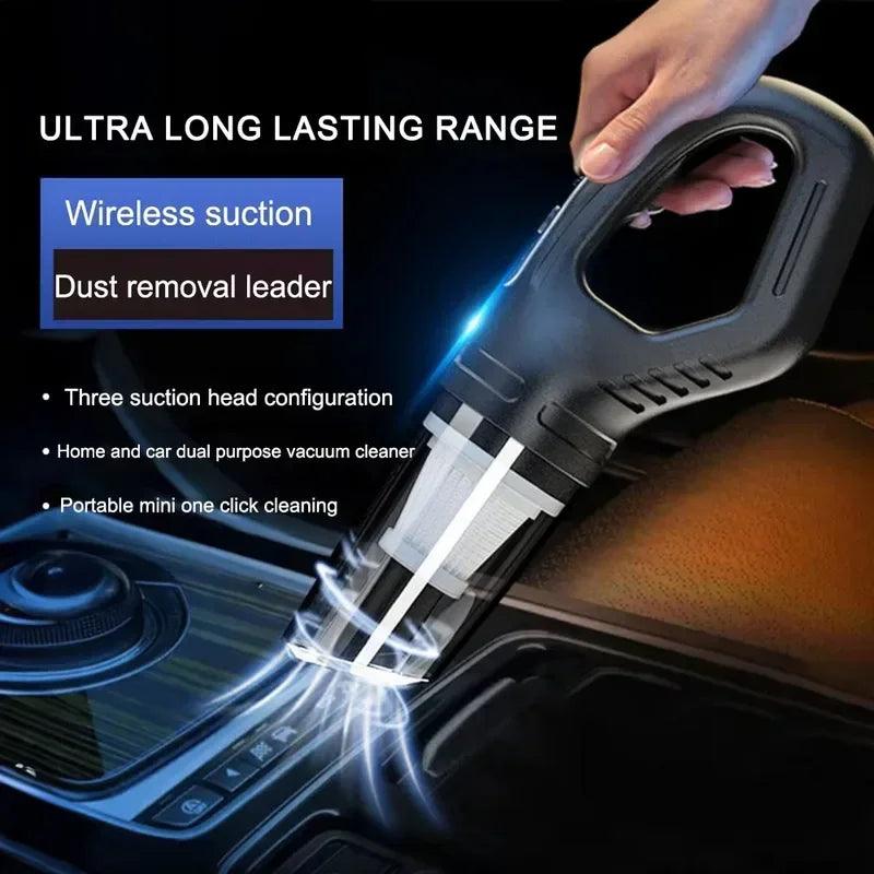 Wireless Vacuum Cleaner Powerful Suction Rechargeable Handheld Vacuum Cleaner Quick Charge for Car Home Pet Hair - petguardiansupplies