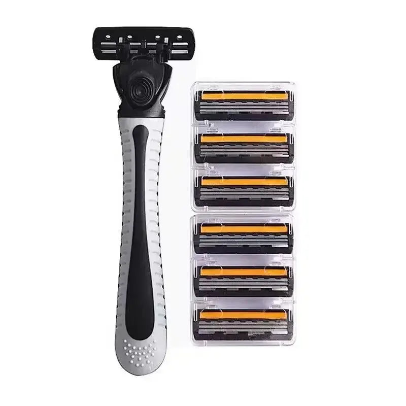 Shaver Brand New Design Men Razor Shaving Three Layer Shaver Reusable Razor Imported Blade Multi Tool Head Change - petguardiansupplies