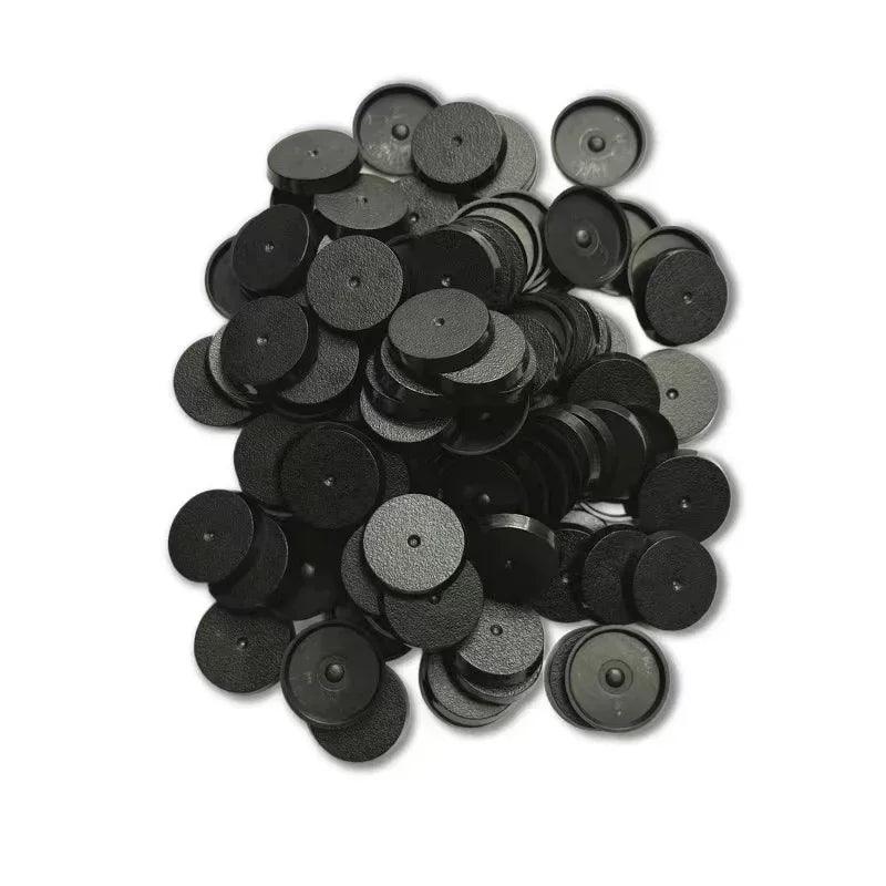 25mm Round Plastic Bases for Gaming Miniatures and Table Games - petguardiansupplies