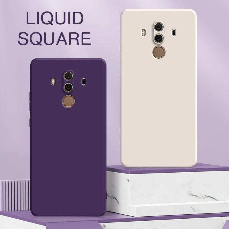 Original Square Liquid Silicone Case for Huawei Mate 9 10 Pro Camera Protective Cute Phone back cover Mate9 Mate10 10Pro fundas - petguardiansupplies