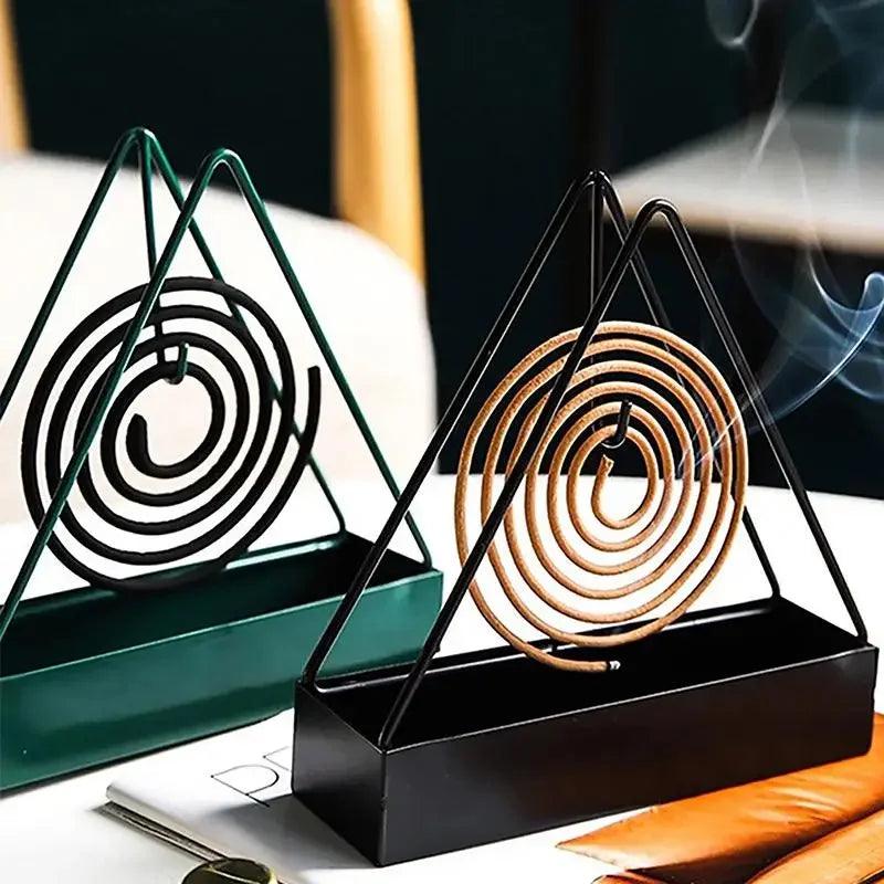 1/2PCS Iron Mosquito Coil Incense Burner Frame Modern Repellent Incense Rack for Household Bedroom Patio - petguardiansupplies