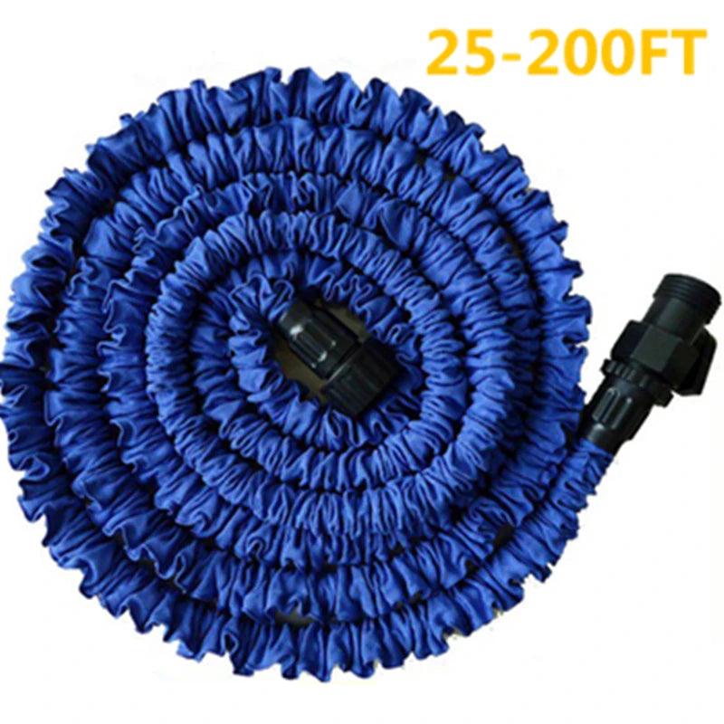 Magic Watering Hose Flexible Expandable Garden Hose Reels Water Hose Pipe Quick Connector Valve Blue Green US/EU 25FT-200FT - petguardiansupplies