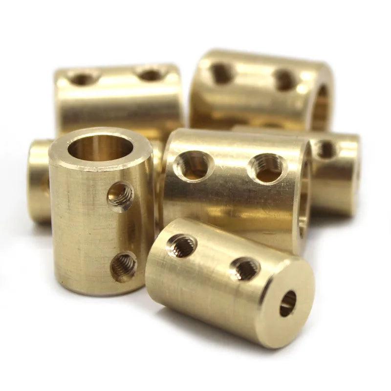 3.17/4/5/6/8/10/12mm Brass Rigid Motor Shaft Coupling Coupler Transmission Connector Sleeve Adapter For RC Boat Car Airplane - petguardiansupplies