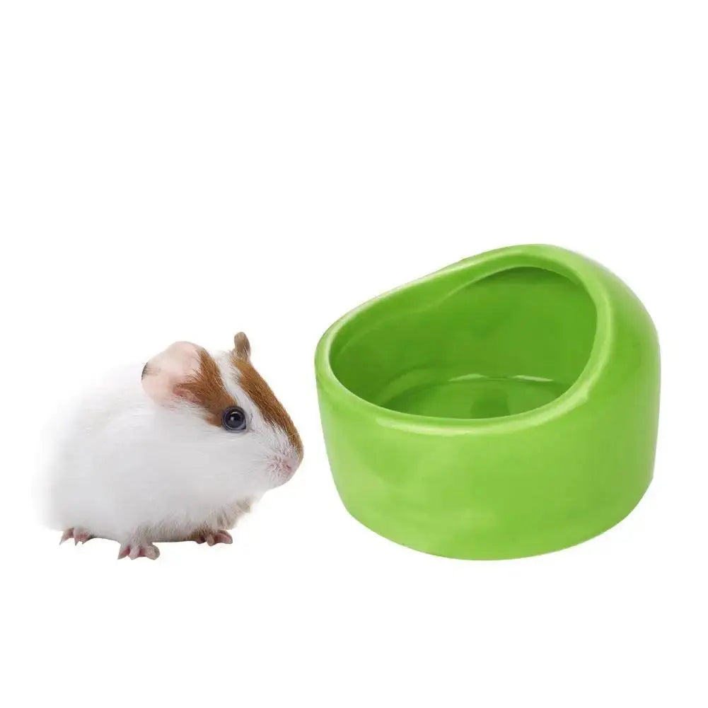 Ceramic Pet Feeding Bowl Hamster Chinchilla Rabbit Food Feeding Bowl Anti-turning For Small Animals Hamster Pet Feeding Supplies - petguardiansupplies