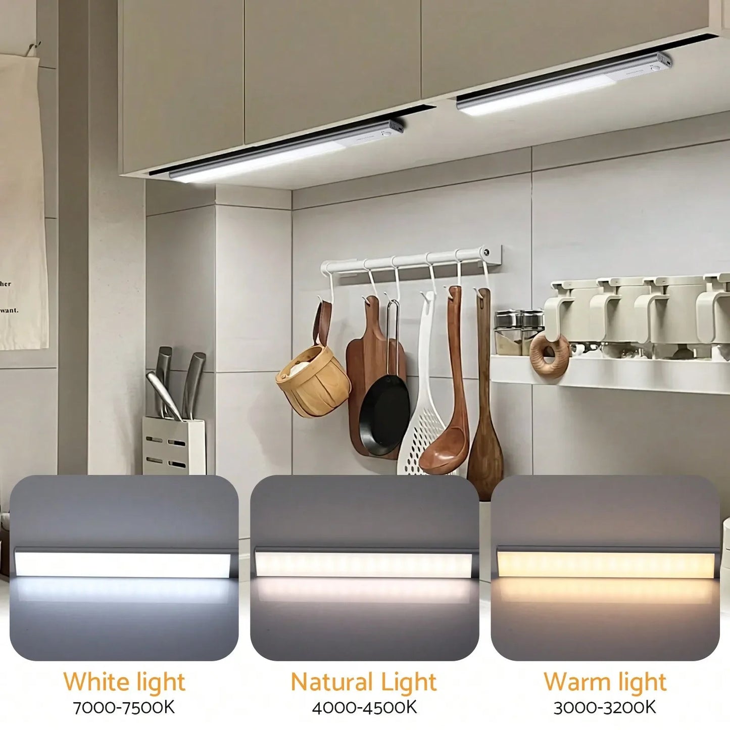 Under Cabinet LED Lights with Sensor and Magnetic Attachment - petguardiansupplies