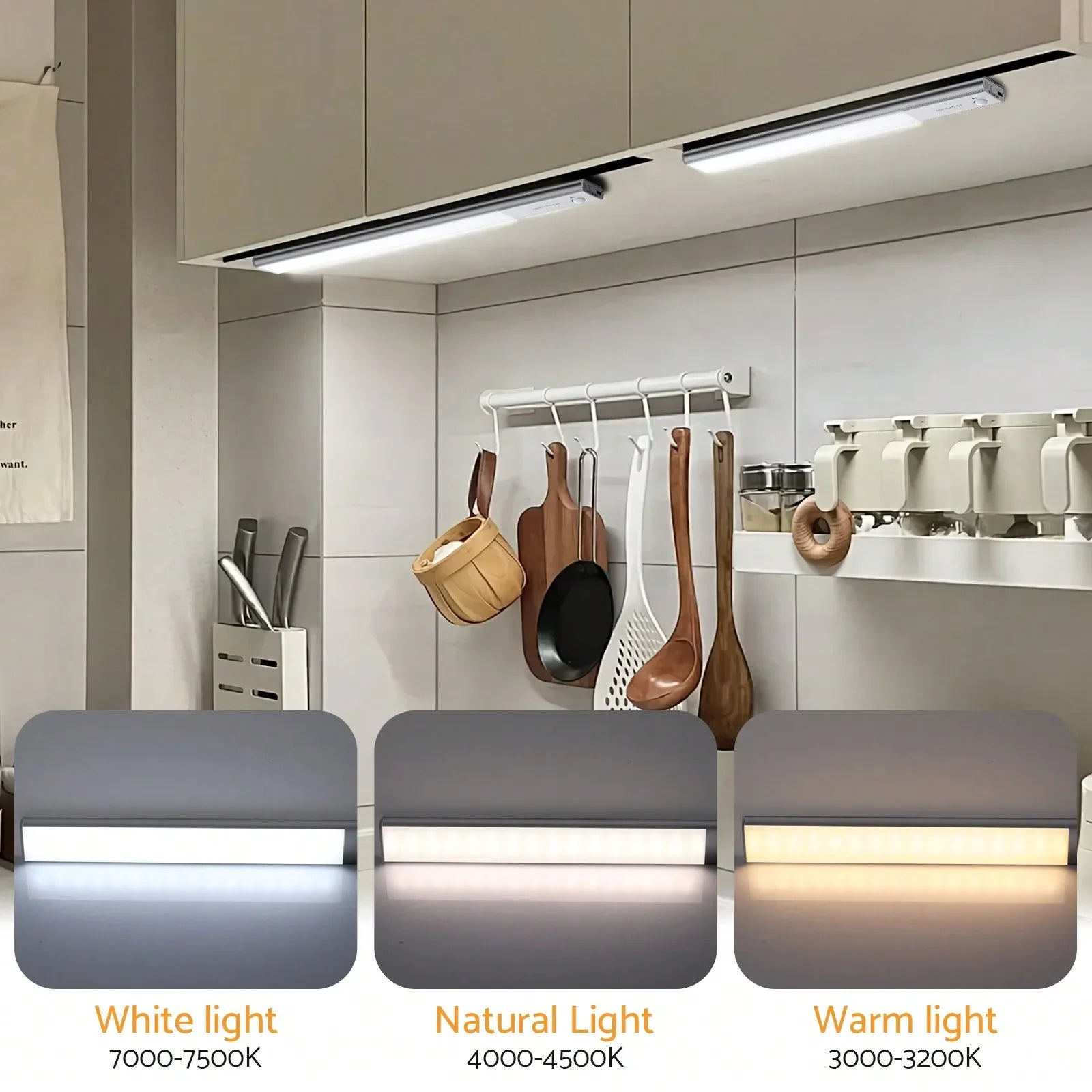 Under Cabinet LED Lights with Sensor and Magnetic Attachment - petguardiansupplies