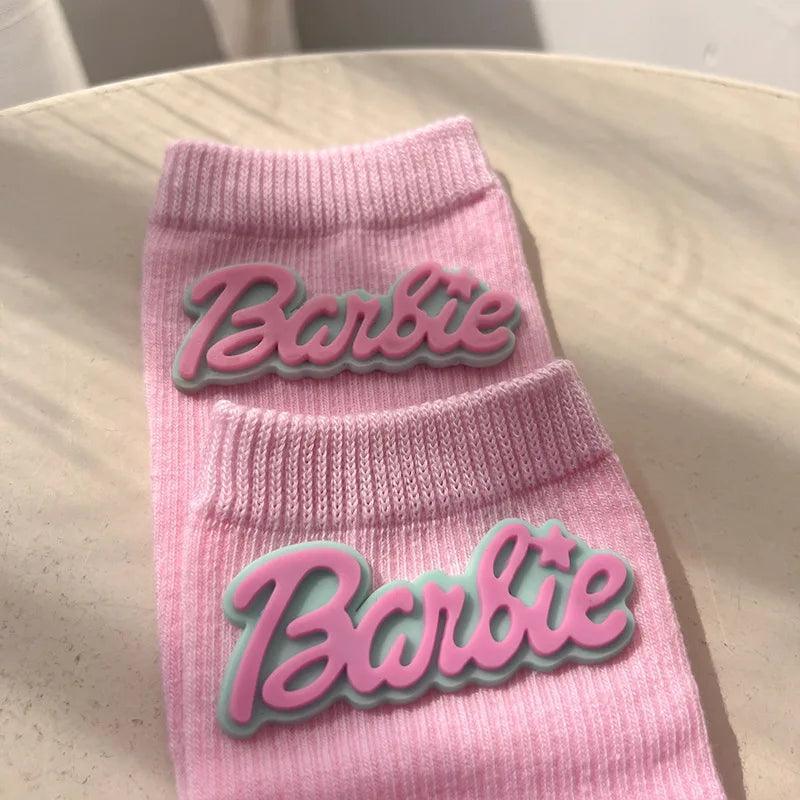 Kawali Anime Barbie Home Floor Socks Pink Fashion Sweet Warm Soft Comfortable Ins Cute Girls Gift Birthday Gift For Girlfriend - petguardiansupplies