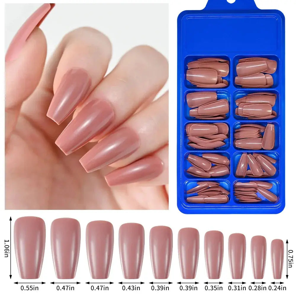 PINK Artificial Finger Nail Set-5