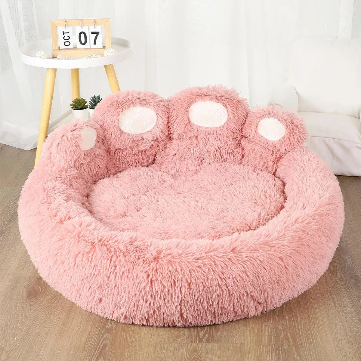 Fluffy Dog Bed Large Pet Products Dogs Beds Small Sofa Baskets Pets Kennel Mat Puppy Cats Supplies Basket Blanket Accessories - petguardiansupplies