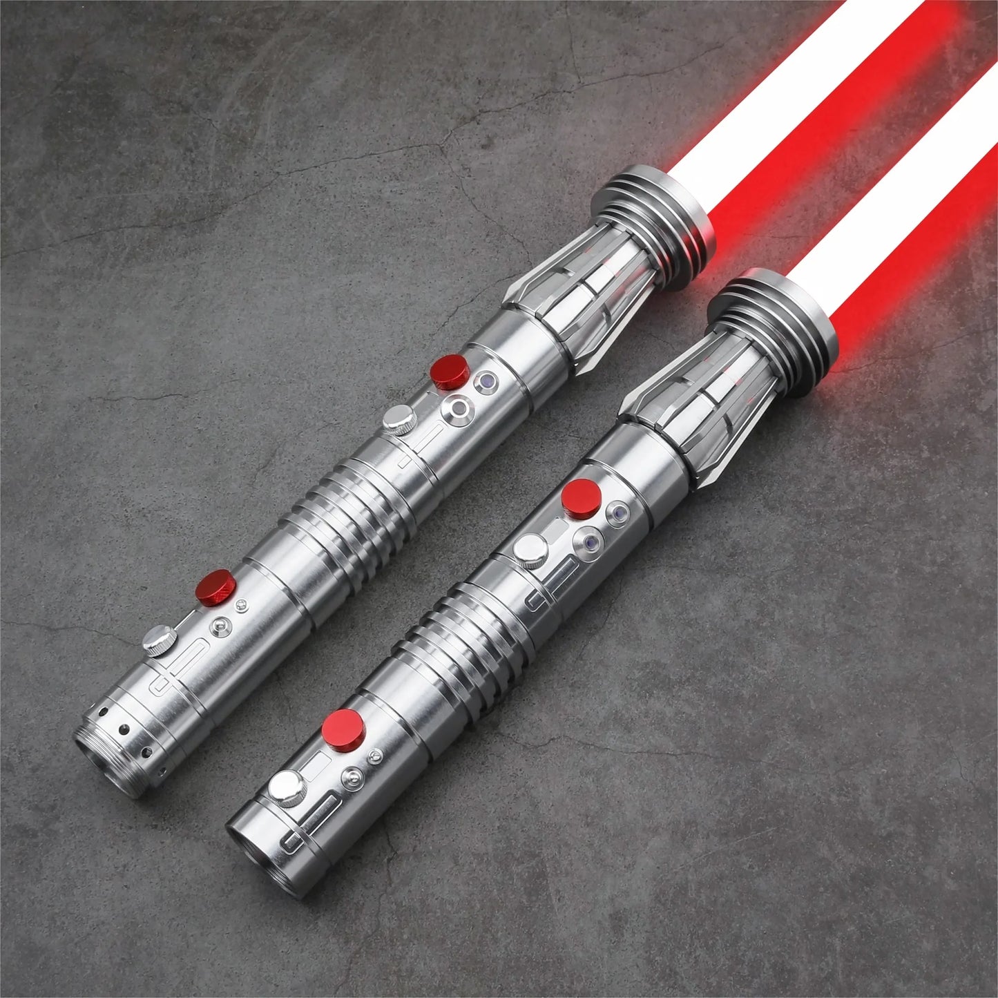 TXQ Darth Maul SNV4 2pcs Handle+Blade JEDI 27sound Double Lightsaber Toys Metal Hilt Light Smooth Swing Sword Laser Proffie - petguardiansupplies