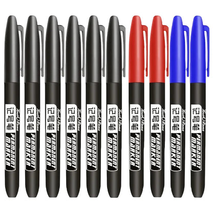 Permanent Marker Pen Drawing Markers Black Blue Red Waterproof Ink Sketch Pens Stationery Art School Supplies For Glass Metal - petguardiansupplies