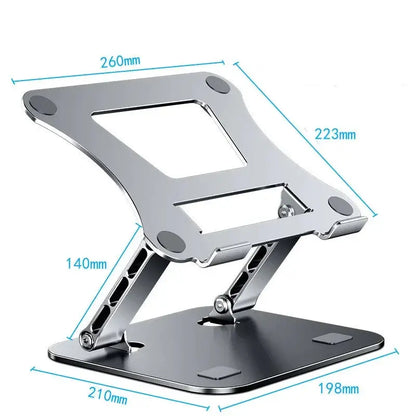 Phone Tablet Stand Adjustable Aluminum Alloy laptop Tablet up to 17 "Laptop Portable Folding stand Cooling stand support - petguardiansupplies