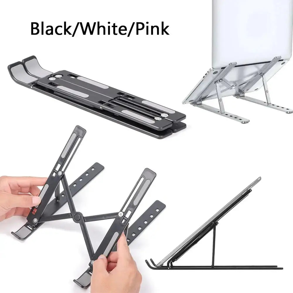 Adjustable Laptop Stand Folding Portable Desktop Holder Office Supplies Support For Notebook Computer Macbook Pro Air iPad - petguardiansupplies