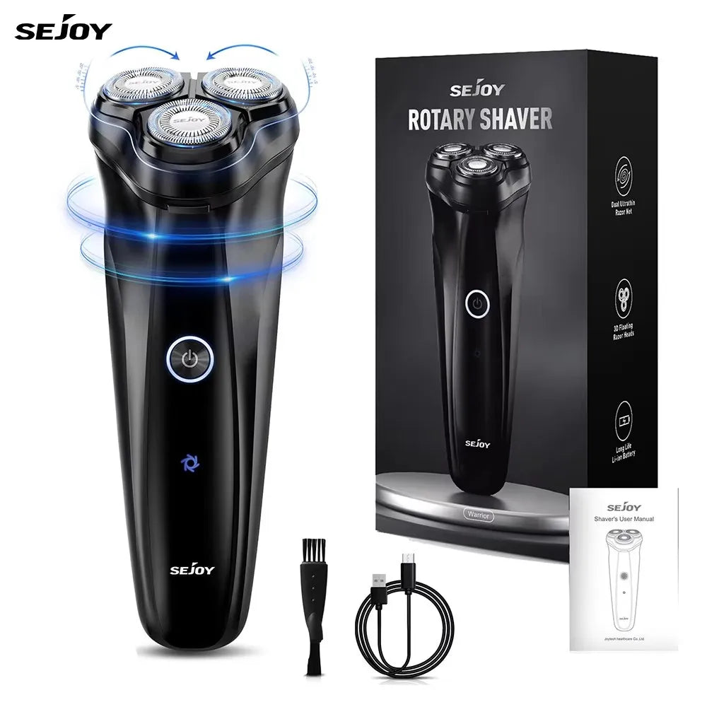 Men's Electric Shaver Beard Trimmer USB Rechargable Hair Cutting Machine - petguardiansupplies