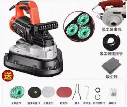 Handheld Three Head Dust-free Grinding Machine, Floor Grinding Machine, Concrete Floor Renovation Putty, No Dead Corners - petguardiansupplies