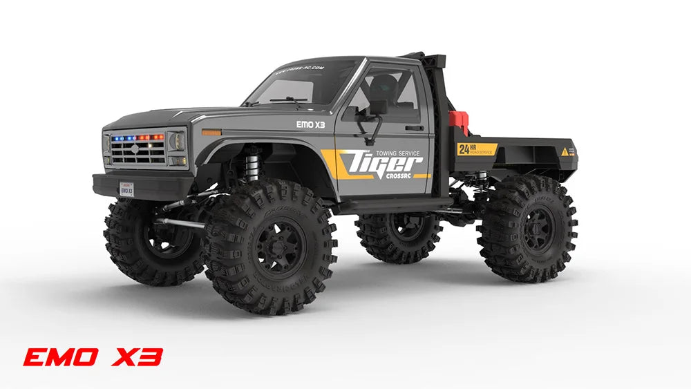 NEW CROSSRC EMO X3 Northeastern Tigers 1/8 RC Electric Remote Control Model Car Crawler Road Rescue Vehicle - petguardiansupplies