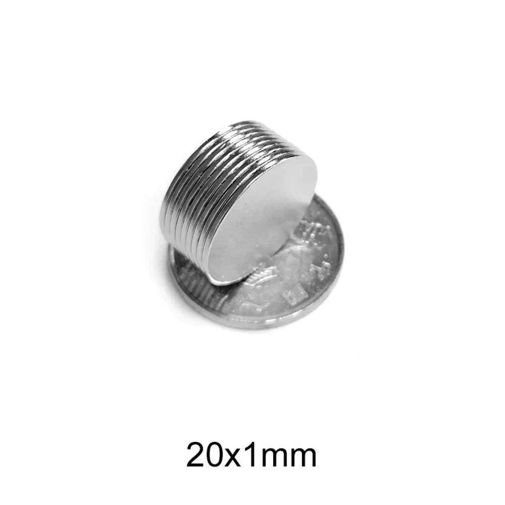 5/10/20/50/100/200pcs 20x1 mm Strong Powerful Magnets 20x1mm Round Search Magnet 20mm X 1mm Permanent Neodymium Magnet Disc 20*1 - petguardiansupplies