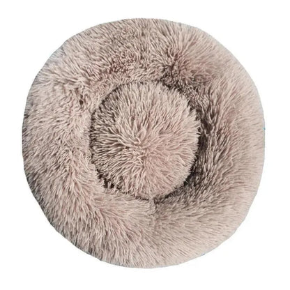 Round Dog Bed Winter Warm Cat Bed Plush Basket for Dog Washable Pet Bed for Small Medium Large Dog Sofa Cat - petguardiansupplies