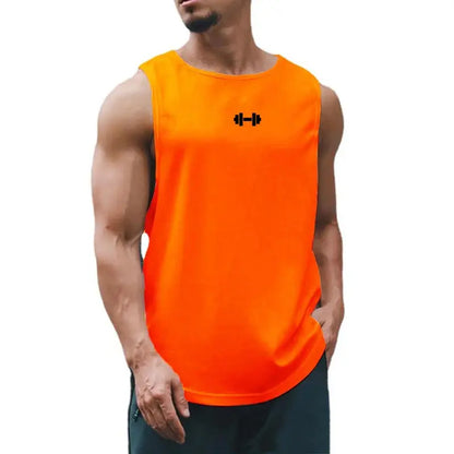 Summer Men's Gym Tank Top Fitness Training Clothing Quick-drying Loose Bodybuilding Sleeveless Shirt Men Fashion Basketball Vest - petguardiansupplies