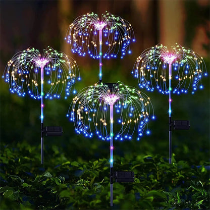 Solar LED Firework Lights Outdoor Garden Lights - petguardiansupplies