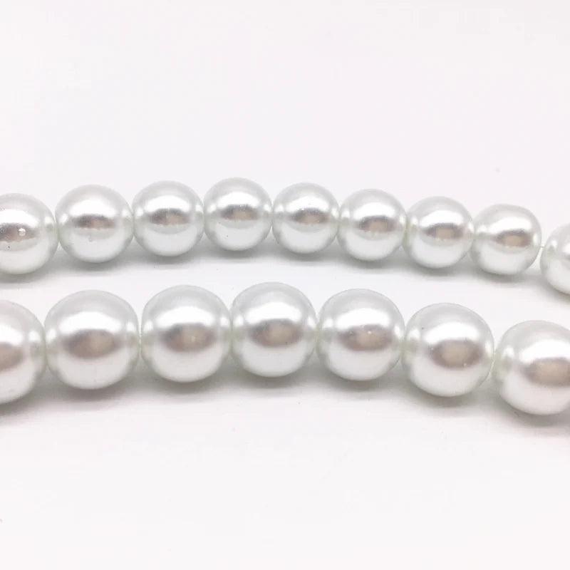 Wholesale 4/6/8/10mm Round Ball Loose Glass Pearl Spacer Charm Beads DIY Jewelry Making #08 - petguardiansupplies