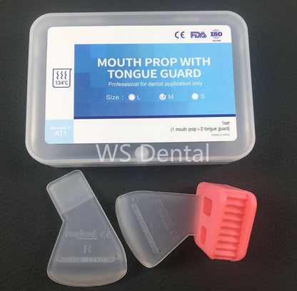 Dental Mouth Prop with Tongue Guard Bite Block Pads Rubber Mouth Opener Autoclavable Dentistry Oral Cheek Retractor Tools - petguardiansupplies