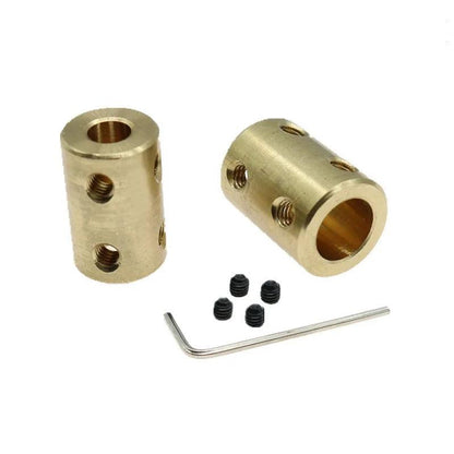 3.17/4/5/6/8/10/12mm Brass Rigid Motor Shaft Coupling Coupler Transmission Connector Sleeve Adapter For RC Boat Car Airplane - petguardiansupplies