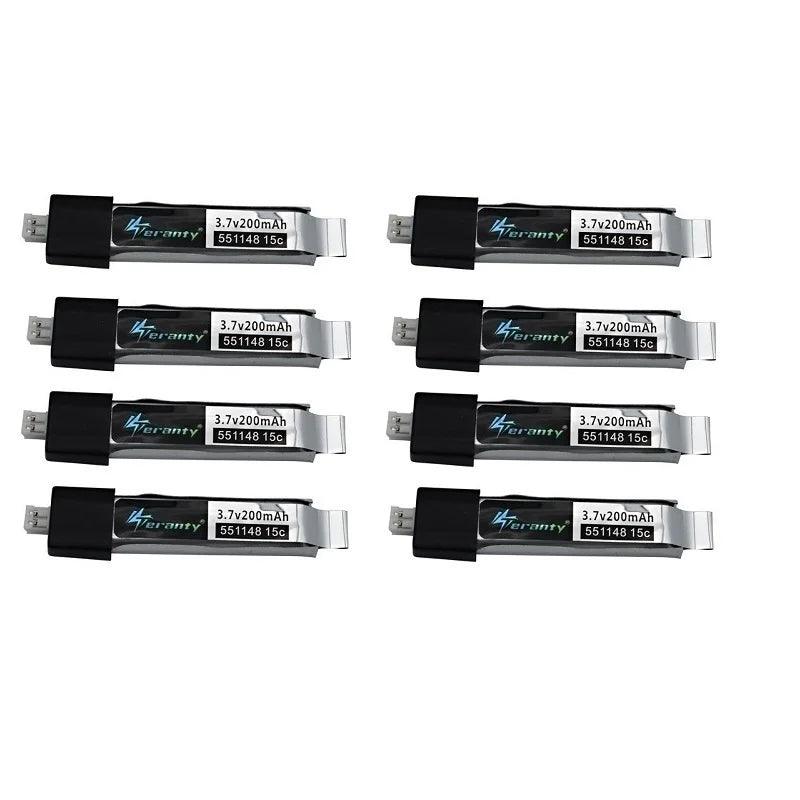 1-10PCS 551148 Battery For WLtoys F929 V911 Helicopter F939 RC Drone 15C 3.7V 200mAh Rechargeable Batteries - petguardiansupplies