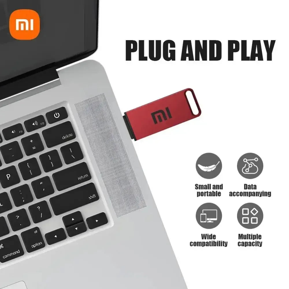 Xiaomi 16TB Flash Drive USB3.2 High Speed Transfer Metal Type C U Flash SSD Portable Mini Flash Drive Memory Waterproof U Drive - petguardiansupplies