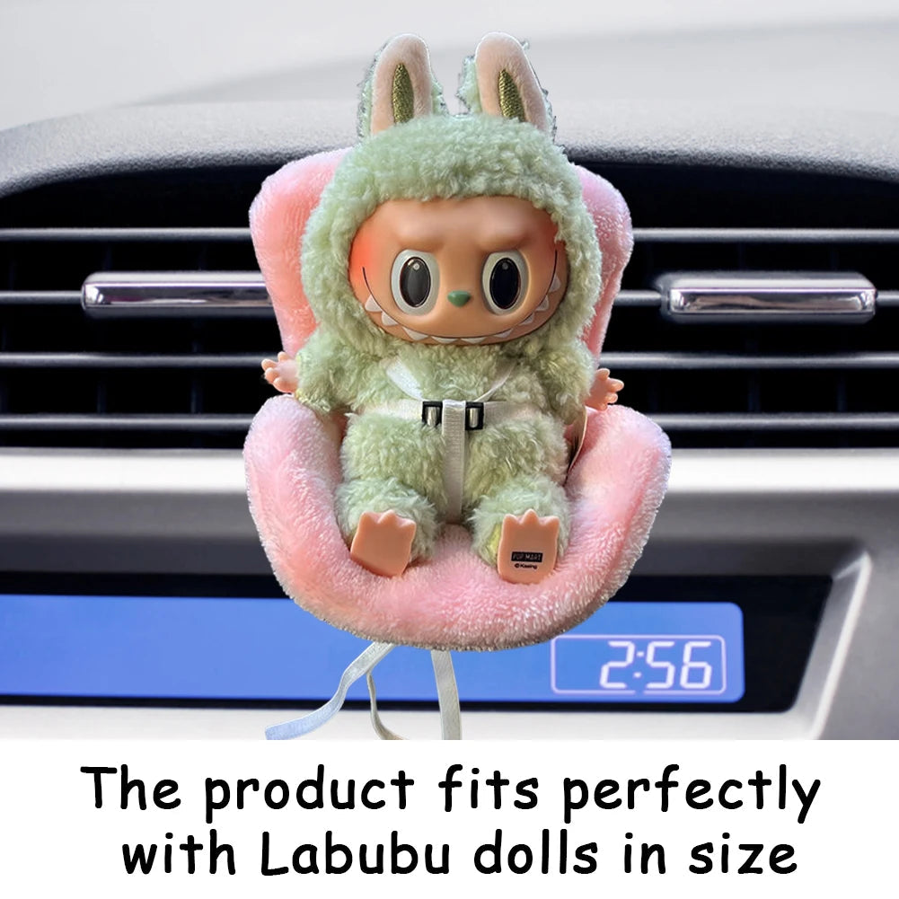 Car Doll Safety Seat for Labbubu Cartoon Doll Accessories for Labubu Doll - petguardiansupplies