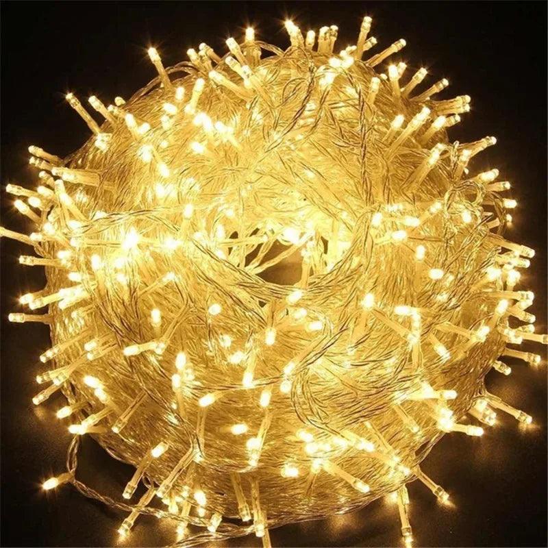 Novelty 600 Leds 100M Flasher String Lighting For Outdoor/ Indoor Wedding Party Christmas Tree Twinkle Fairy Decoration Lights - petguardiansupplies