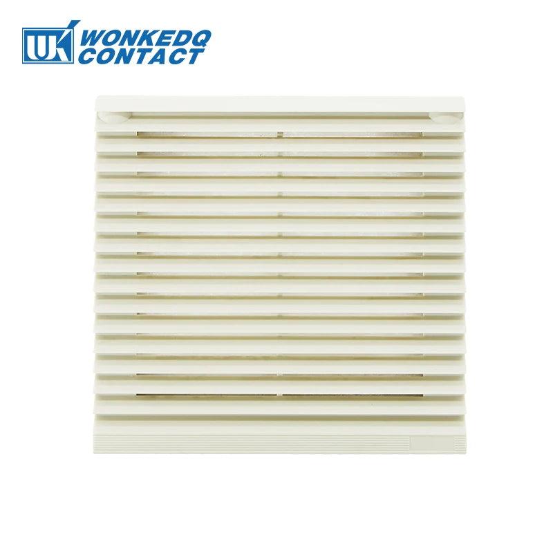 3322-300 120mm Cabinet Ventilation Filter Set Shutters Cooling Fan Grille Louvers Blower Exhaust Filter Panel 230V Without Fan - petguardiansupplies