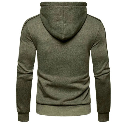 Men's Hoodie Black White Army Green Red Hooded Color Block Fleece Cool Casual Winter Clothing Apparel Hoodies Sweatshirts - petguardiansupplies