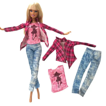 NK 1 Pcs Fashion Doll Dress For 11.5 Inch Doll Clothes 1/6 Dolls Accessories Outfit Casual Shirt Party DIY Dollhouse Toys JJ - petguardiansupplies