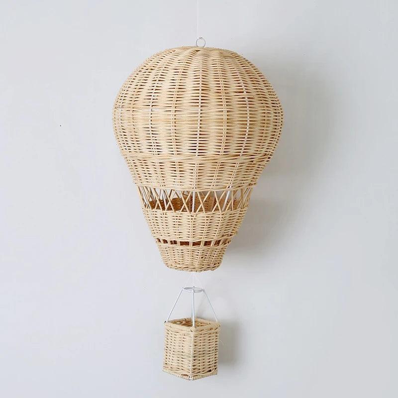 Durable Woven Hand-woven Rattan Hot Air Balloon for Home Decor Kids Room Decoration Pendant Handmade Balloon Crafts Photo Props - petguardiansupplies