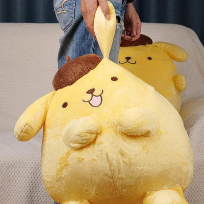 40-50cm Sanrio Pompompurin Stuffed Plush Toys Big Size Lovely Pillow Gift Kids Super Soft Pom Pom Purin Plushie Doll Room Decor - petguardiansupplies