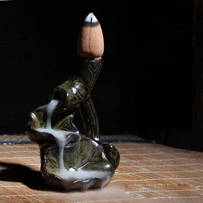 F 2023 hot Dragon Incense Burner Smoke Backflow Best Cone Censer incense Holder mini Office Desk Home Decor Teahouse Ornament - petguardiansupplies