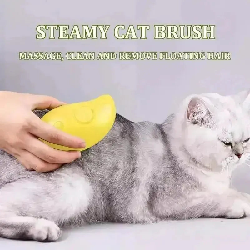 Cat Dog Steamy Brush Steam Brush Electric Sprayer for Massage Pet Grooming tool Shedding 3 in 1 Electric Sprays Massage Combs - petguardiansupplies