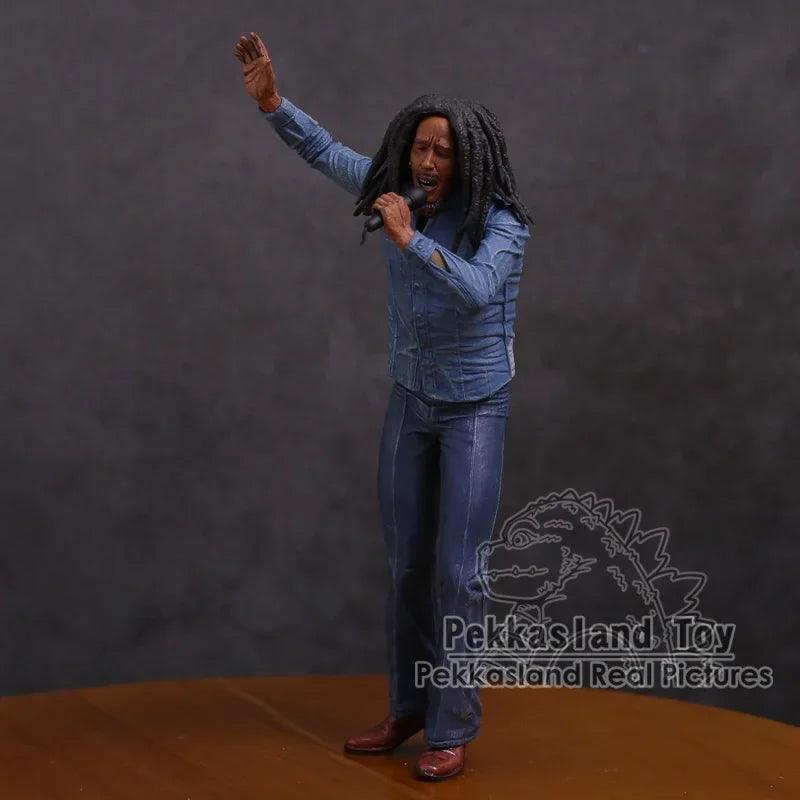 Bob Marley Music Legends Jamaica Singer & Microphone PVC Action Figure Collectible Model Toy 18cm - petguardiansupplies