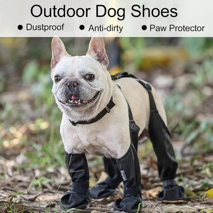 ATUBAN Waterproof Dog Boots Anti-Slip Dog Shoes with Rugged Rubber Sole, Pet Paw Protector for Small Medium Dogs. - petguardiansupplies