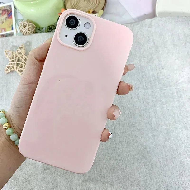 Simple Pink Straight Edge For iPhone 13 Pro Case 12 Phone Cover iPhone 11 Protective Case 14 Soft 7/8 Plus - petguardiansupplies