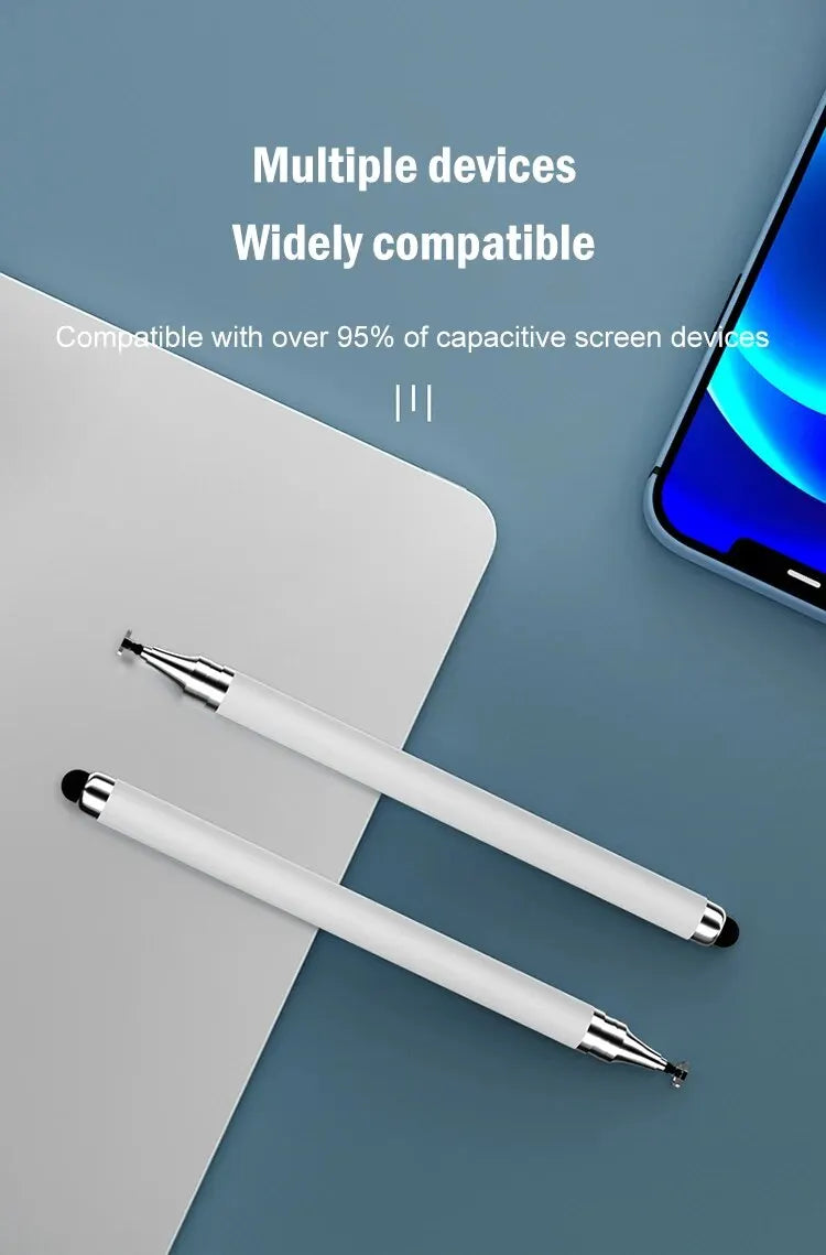 Dual-head Capacitive Pen Disc Silicone Head Dual-purpose Stylus PaintingOffice Retouching Mobile Phone Tablet Pen Capacitive Pen - petguardiansupplies