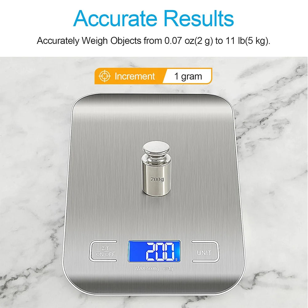 5Kg Kitchen Digital Scale LCD Display Mini Precision Weight Scale 0.1g Food Balance Measure Tools Cooking Baking Measuring Tools - petguardiansupplies