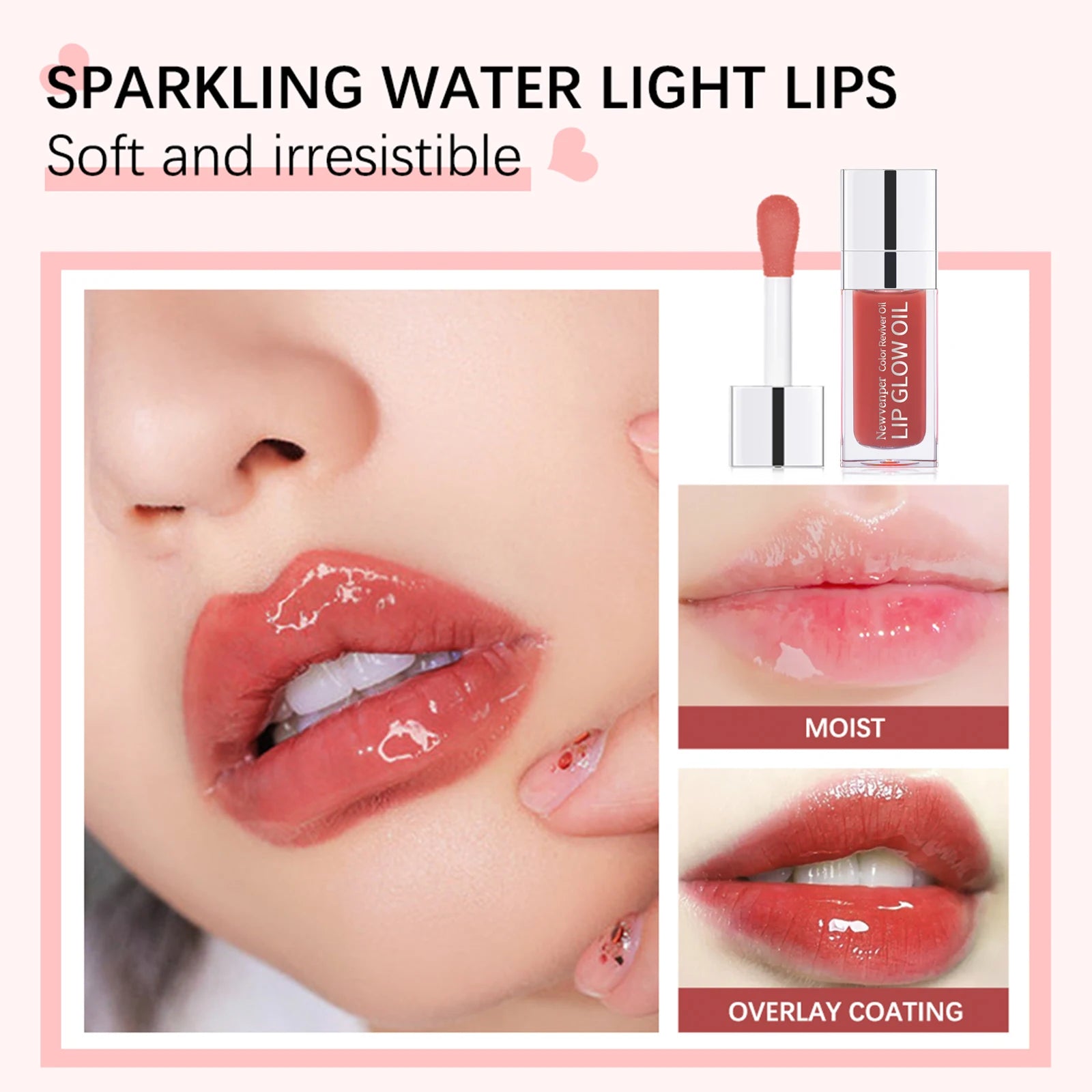 Hydrating Lip Glow Oil Long Lasting Plumping Lip Gloss Moisturizing Transparent Toot Lip Balm for Dry Lips Lip Care - petguardiansupplies