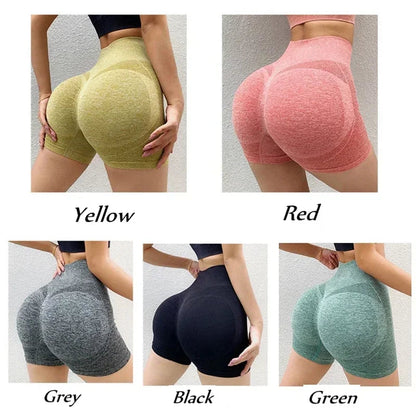 Women Yoga Shorts High Waist Workout Shorts Fitness Yoga Gym Running Short Pants Sportswear - petguardiansupplies