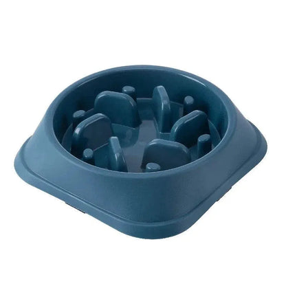 Pet Cat Dog Slow Food Bowl Fat Help Healthy Round Anti-choking Thickened And Non-slip Multiple Colors Shapes - petguardiansupplies