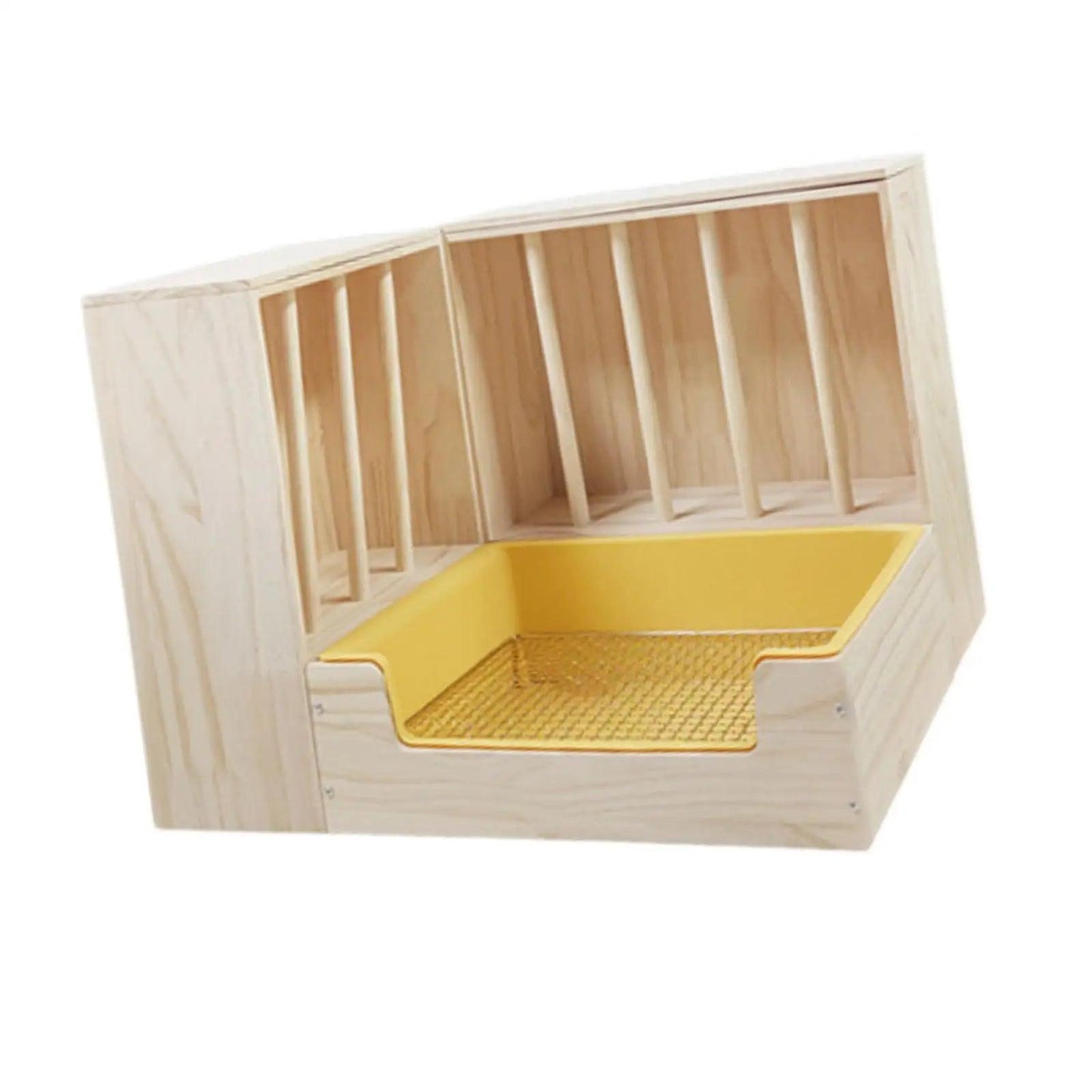 2 in 1 Rabbit Hay Feeder Box,Bunny Feeding Manger,Food Feeding Manger,Hay Holder with Toilet for Hamster,Bunny,Small Animals - petguardiansupplies