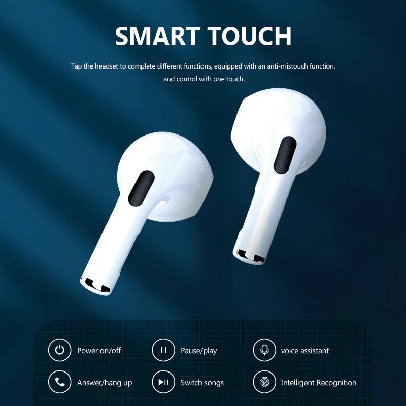 Pro4 TWS Bluetooth Earphone 9D Stereo Wireless Headphone In-Ear HiFi Earbud HandsFree Headset With Microphone For Xiaomi iPhone - petguardiansupplies